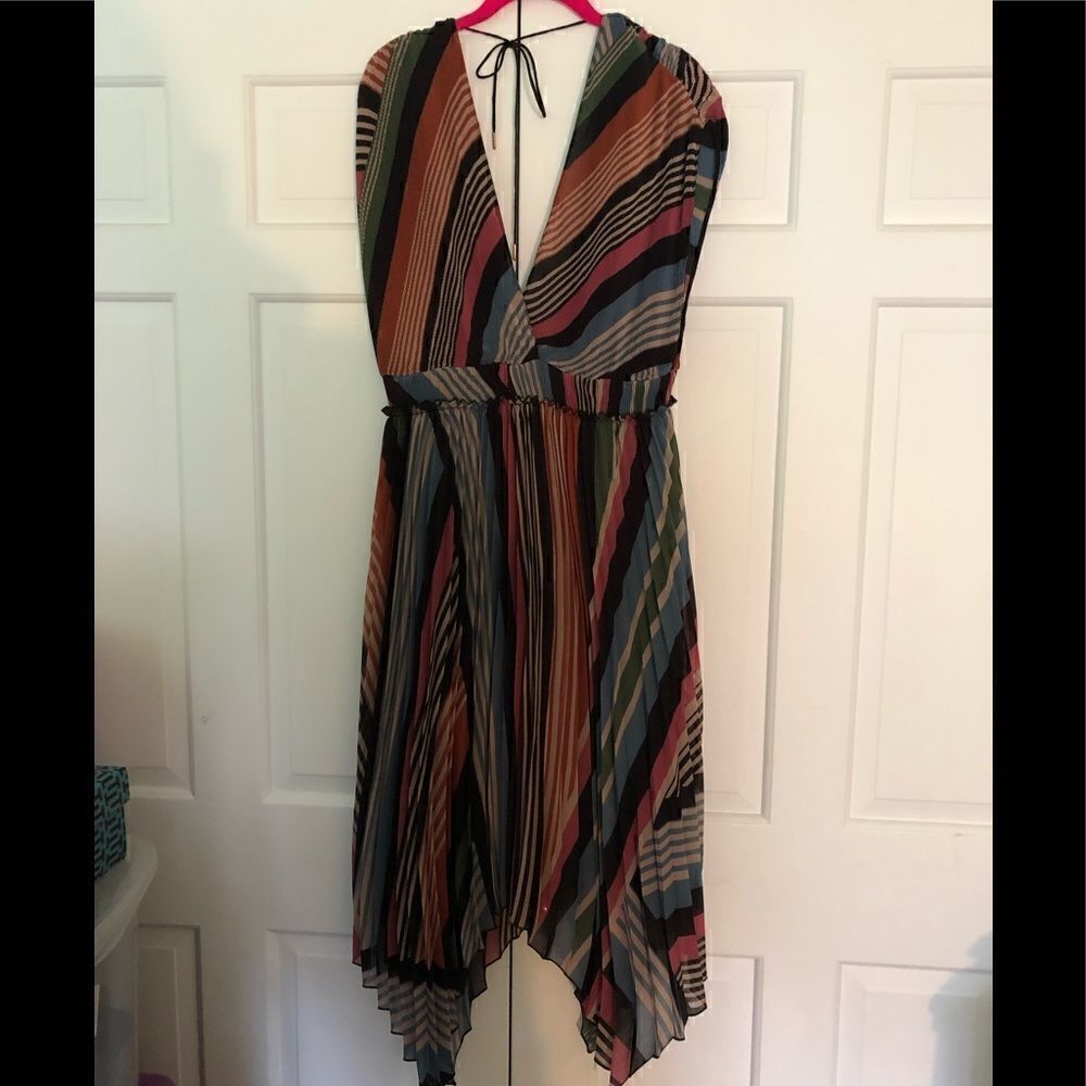 Nwot Saylorlia Dress In Multi Stripe Sizelarge
